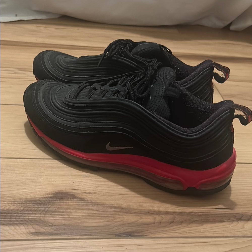 Black and Red Nike Air Max Sneakers